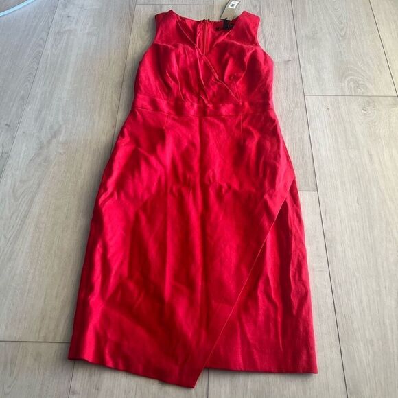 Banana Republic Red Dress nwt Size 2 Petite - Picture 1 of 6